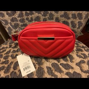 Red Quilted Fanny Pack